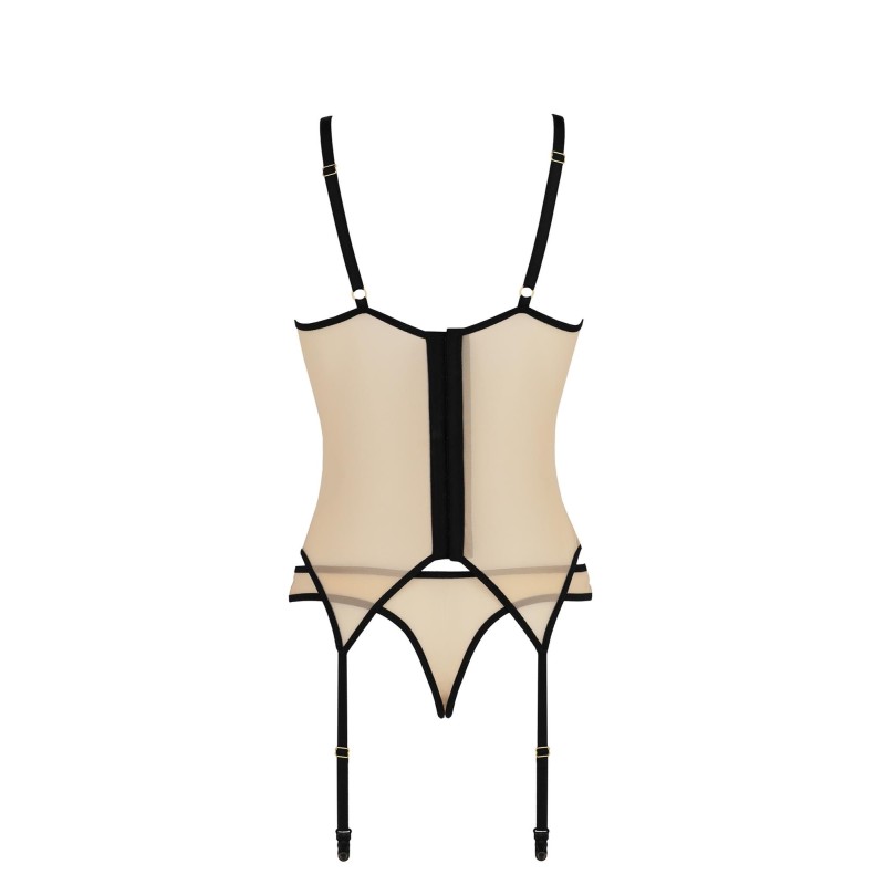 Bielizna-DENERYS CORSET beige L/XL